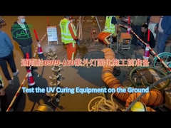 Sprzęt do wykładzin CIPP utwardzany promieniami UV o długości 200 m do naprawy kanalizacji miejskiej NO-DIG